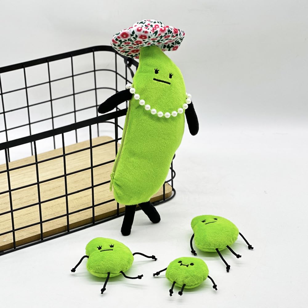 公式品】えだまめ夫人ぬいぐるみ　MAKESHP ひみつのおるすばん Amazon.co.jp: 88flix ひみつのおるすばん ぬいぐるみ えだまめふじん